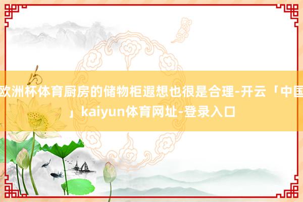 欧洲杯体育厨房的储物柜遐想也很是合理-开云「中国」kaiyun体育网址-登录入口